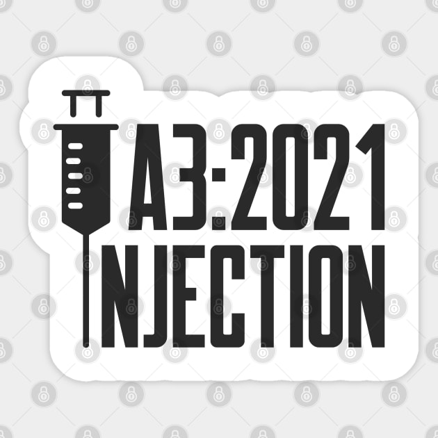 Secure Coding OWASP A3 2021 Injection Sticker by FSEstyle